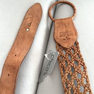 Chico's Brown Woven Leather Belt